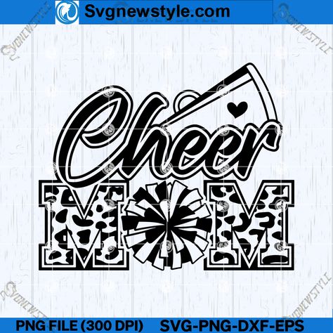 Popular Shirt Designs, Cheerleading Mom Shirts, Cheerleading Mom, Pride Svg, Mom Pride, Mom Design, Art Cut, Cheer Mom, Silhouette Art