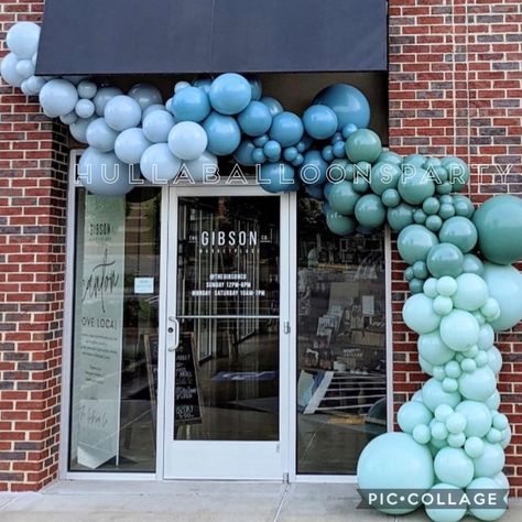 Green Blue Balloon Garland, Blue And Teal Balloon Garland, Blue Green Gold Balloon Garland, Blue Green White Balloon Garland, Waterfall Balloon Garland, All Blue Balloon Garland, Teal Bachelorette Party Decor, Big Balloon Garland, Shades Of Blue Balloons