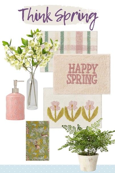 CLICK THIS PHOTO TO SHOP // Super cute all $25 and under! . Spring decor Target, target, spring, spring mat. Spring refresh, spring bathroom, pastel, decor, pastel decor, pink decor, green decor, flower decor, bunny decor, Easter . http://liketk.it/37W7V #liketkit @liketoknow.it #StayHomeWithLTK Bathroom Pastel, Spring Bathroom, Spring Refresh, Pastel Decor, Fern Plant, Bunny Decor, Green Decor, Happy Spring, Pink Decor