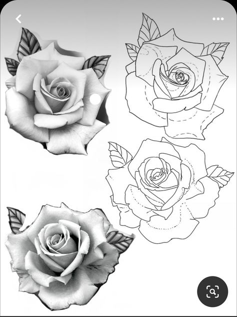 Rose Tattoos Stencil, Realism Rose Tattoo Stencil, Rose Stencil Tattoo Design, Realism Tattoo Stencil With Reference, Realism Rose Tattoo Design, Realistic Rose Tattoo Stencil, Roses Tattoo Outline, Rose Drawing Realistic, Chicano Rose Tattoo