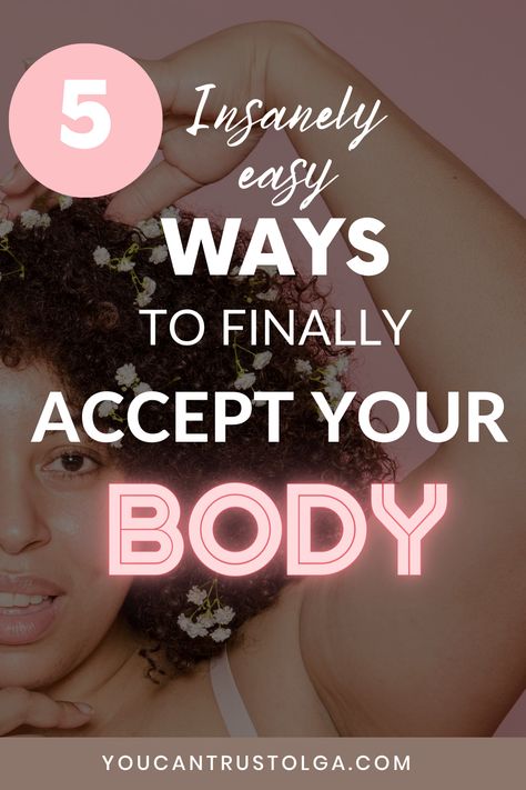 How to Accept Your Body. Easy guide to finally accepting yourself and loving your body. Learning to love yourself is a journey, but it will be faster with these 5 body confidence tips. Improve your mental healthy and stay body positive! self confidence tips | self care and wellness ideas | relationships | healthy body image | love my body Healthy Body Image, How To Accept Yourself, Image Love, How To Look Attractive, Wellness Ideas, Healthy Body Images, How To Love Yourself, Free Yourself, Positive Body Image