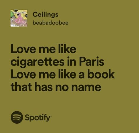 Beabadoobee Beabadoobee Quotes, Beabadoobee Song, Beabadoobee Lyrics, Random Sentences, Dancing Flowers, Singing Quotes, Spotify Wrapped, Lyric Tattoos, Music Recommendations