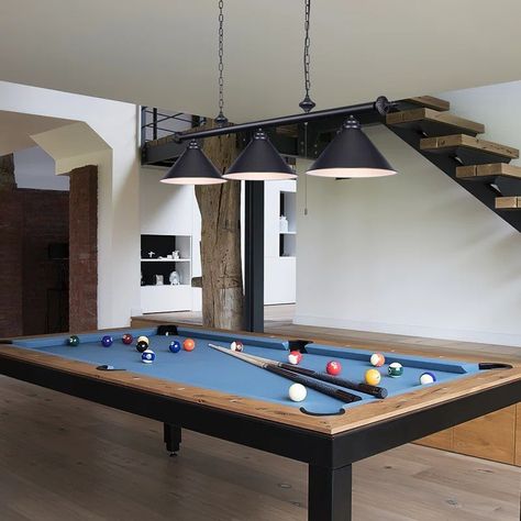 Ceti - Light Matte Black Pool Table Lights Pendant Pool Table Lighting Ideas, Black Pool Table, Billiard Table Lights, Small Home Gym Ideas, Pool Table Lights, Light Pool, Small Home Gym, Billiard Pool Table, Lights Pendant