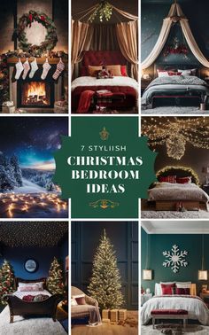 Home Decor Ideas:that turns home into classy look Bedroom Window Ideas, Cozy Christmas Bedroom, Christmas Bedroom Decor Ideas, Holiday Bedroom Decor, Christmas Bedroom Decor, Bedroom Theme, Holiday Bedroom, Winter Bedroom, Cozy Christmas Decor