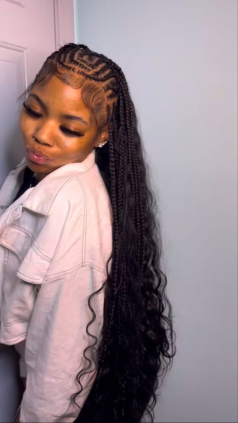 Braids Easy, Braided Hairstyles For Black Women Cornrows, Sleek Ponytail Hairstyles, Box Braids Hairstyles For Black Women, Cute Braided Hairstyles, Quick Weave Hairstyles, Braided Cornrow Hairstyles, Cute Box Braids Hairstyles, Protective Hairstyles Braids