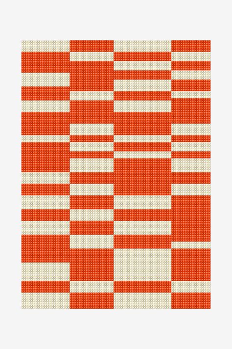 Featuring short stripes of bold color, this compelling geometric pattern will look great stitched on kitchen linens and cushion covers. Use DMC water soluble... Tapestry Crochet Patterns, Embroidery Scissors, Crochet Tapestry, Embroidery Needles, Cross Stitch Patterns Free, Free Cross Stitch, Tapestry Crochet, Diy Knitting, Alpha Patterns