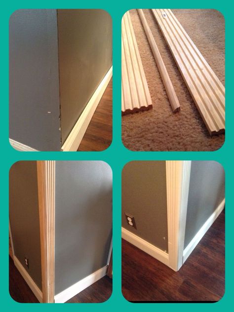 Trim For Corners Of Walls, Trim On Corners Of Wall, Wall Corner Trim Ideas, Corner Molding Ideas, Wall Edge Trim Ideas, Rounded Corners On Walls, Cheap Trim Ideas, Wall Corner Trim, Outside Corner Trim