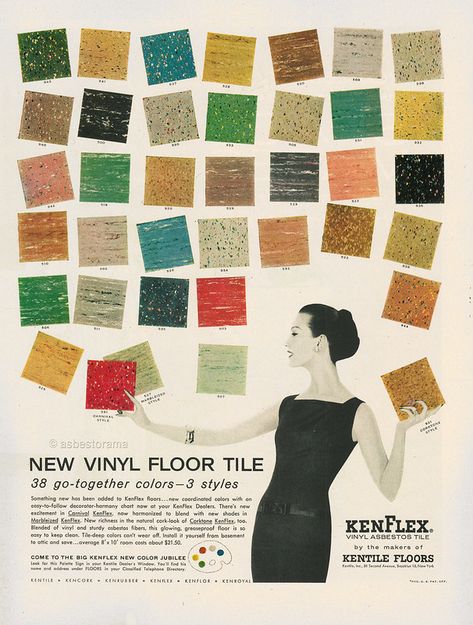 1956 Kentile Floor Tile Ad | Vintage advertisement by Kentil… | Flickr Vinyl Floor Tiles, Living Vintage, Linoleum Flooring, Retro Interior, Vintage Floor, Vinyl Floor, Vinyl Tile, Design Living Room, Retro Home