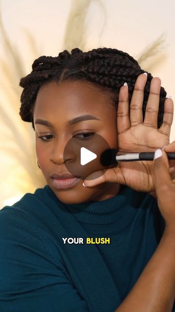 Ginika Temple on Instagram: "How to apply blush the right way 

Blush @rarebeauty liquid blush “love”" Make Up Blush Tutorial, How To Apply Blush Round Face, Cream Blush How To Apply, How To Apply Blush Correctly, Blush Tutorial, How To Apply Blush, Face Makeup Tips, Liquid Blush, Cream Blush