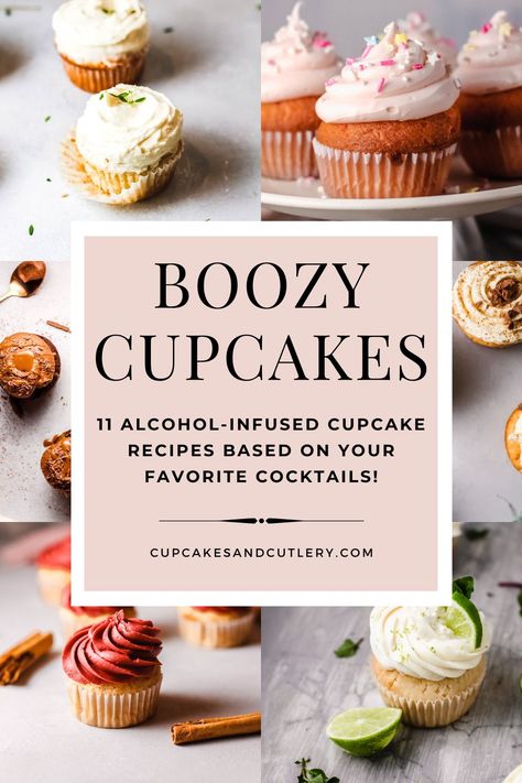 Cupcakes With Liquor, Alcohol Cupcakes Recipes, Infused Cupcakes Recipes, Booze Cupcakes, Boozy Cupcakes Recipes, Alcohol Infused Cupcakes, Booze Cake, Boozy Baking, Liquor Cake