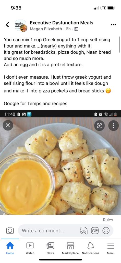 Low Spoons Meals, Low Spoon Meals, Executive Dysfunction Meals, Executive Dysfunction, Pizza Pockets, Naan Bread, Self Rising Flour, Breadsticks, Easy Vegetarian