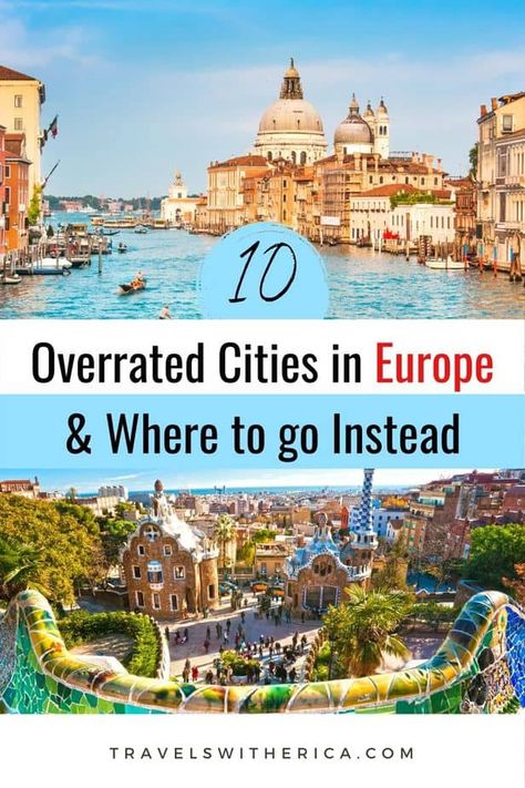 A list of the top ten overrated cities in Europe and alternative underrated cities in Europe you should visit instead! Click through to learn why these are the most overrated cities in Europe, so you can avoid visiting them (or at least be prepared that they are overrated) and find a few hidden gems to visit in Europe instead. You might be surprised at a few of the European cities that made my list of the most overrated cities in Europe! via @Travels with Erica Halloween Tiktok, Europe Trip Planning, European Trip, Road Trip Europe, Europe Trip Itinerary, European Cities, Backpacking Europe, Cities In Europe, Places In Europe