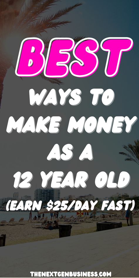 Summer Ideas For Preteens, Ways To Get Money As A Teen, Ways To Make Money At 12, Ways For Kids To Make Money In Summer, Ways To Make Money 12-15 Online, Jobs For 12 Year, Jobs For 12-15, Things To Sell For A Small Business Ideas, Way To Make Money For Teens