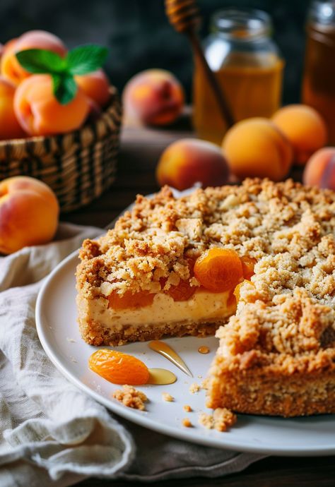 Learn How to Cook Apricot Cake Recipes For Free | Recipes You'll Love, Made Easy! Peach And Apricot Recipes, Apricot Puree Recipes, Apricot Baking, Apricot Desserts, Apricot Loaf, Apricot Cobbler, Apricot Dessert, Apricot Slice, Trendy Recipes