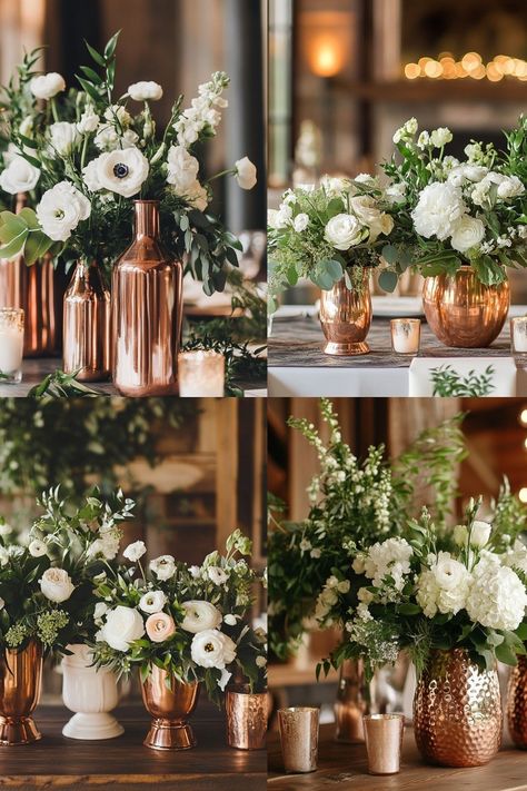 17 Stunning Fall Wedding Colors for 2024 - Yeah Weddings Emerald Fall Wedding Colors, Copper And Champagne Wedding, Elegant Wedding Color Schemes, Wedding Ideas Color Schemes, Cream Wedding Colors, Elegant Wedding Colors, Boho Wedding Colors, Earth Tone Wedding, Colors For 2024