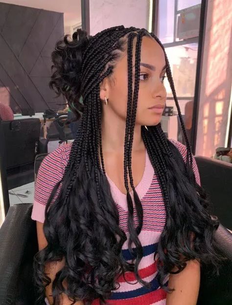 20+ Best French Braid Hairstyles for Black Women in 2024 14 French Braid Black Hair, French Braids With Extensions, Braid Hairstyles For Black Women, French Braid Styles, French Braid Ponytail, Hairstyles For Black Hair, Tree Braids, Braided Hairdo, French Braids