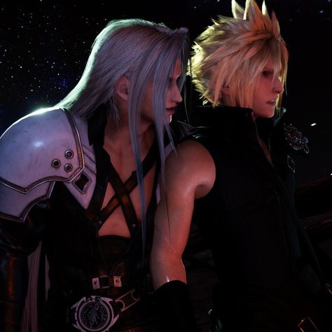 Kingdom Hearts Sephiroth, Cloud And Sephiroth Matching Icons, Cloud Strife X Sephiroth, Sephiroth Pfp, Final Fantasy Pfp, Cloud And Sephiroth, Cloud X Sephiroth, Fantasy Pfp, Cloud Sephiroth