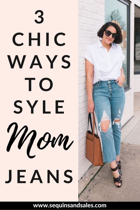 mom jeans outfit spring, mom jeans outfit spring high waist, spring outfits 2020, mom jeans outfit summer, boyfriend jeans outfit spring, how to style mom jeans, high waisted jeans outfit spring, mom jeans outfit spring casual, 3 different ways to style mom jeans, ripped mom jeans outfits, ripped mom jeans outfit spring, ripped mom jeans outfits high waist, ripped mom jeans outfits casual, cute outfits with ripped mom jeans #momjeans #springoutfit #springtrends #rippedjeans Outfits With Ripped Mom Jeans, Ripped Mom Jeans Outfits High Waist, Distressed Mom Jeans Outfits, High Rise Mom Jeans Outfit, How To Style Mom Jeans Plus Size, Mom Jeans Outfit Spring, Boyfriend Pants Outfit, Boyfriend Jeans Outfit Spring, Ripped Mom Jeans Outfit