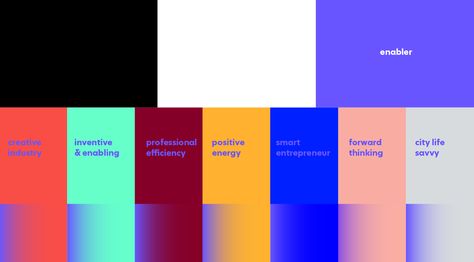 Ablestar on Behance Spotify Colour Palette, Modern Fun Color Palette, Spotify Color Palette, Tech Color Palette, Gradient Color Design, Brand Color Palette, Brand Book, Color Inspo, Sandbox