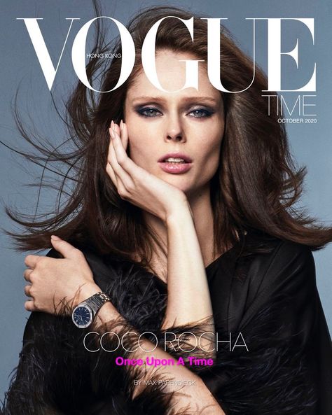 Coco Rocha Gets Her Closeup for Vogue Hong Kong Time Vogue Hong Kong, Vogue Magazine Covers, Beauty Makeup Photography, New Profile Pic, Ralph Russo, Ralph And Russo, Vogue Covers, Time Photo, Profile Pic