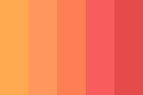 Urban Sunset Color Palette Urban Sunset, Peach Color Palettes, Sunset Color Palette, Sunset Palette, Sunrise Colors, Orange Color Palettes, Sunset Color, Summer Color Palette, Color Palette Design