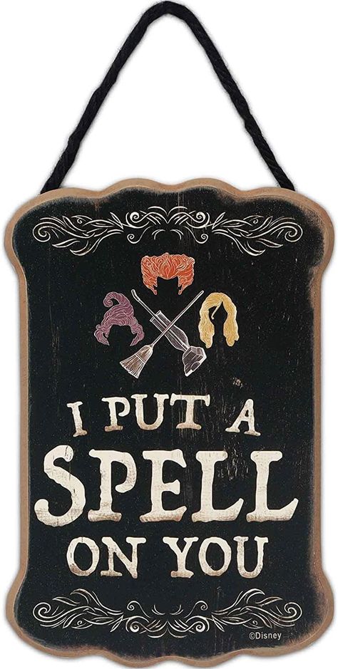 Hocus Pocus Spell, Hocus Pocus Spell Book, Sister Sign, Halloween Potion, Halloween Hocus Pocus, Halloween Decorating, Sanderson Sisters, Halloween Signs, Wood Wall Decor