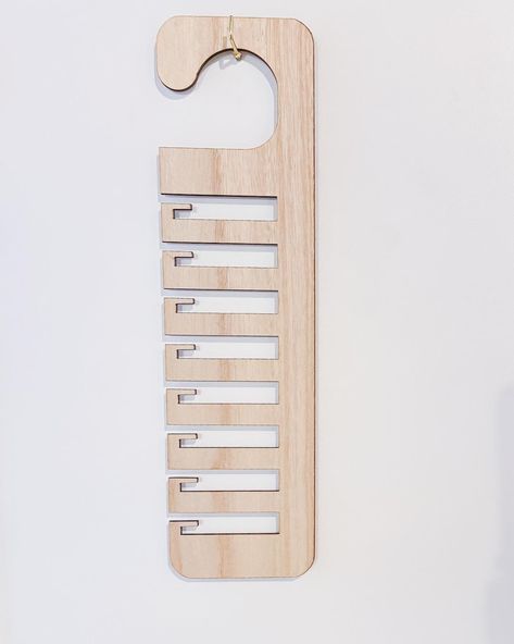 Elevate your closet organization with our stylish wood tie hanger! Keep your ties tidy and easily accessible. ✨ Can be customized! Font, material, and more! 📩 DM to customize your order ✨ #ClosetOrganization #TieHanger #WoodenDecor #CraftingCommunity #CreativeHands #supportingsmallbusinesses #womenownedbusinesses #smallbusinesswoman #smallbusinessmotivation #smallbusinesslife #CraftersGonnaCraft #HandcraftedJoy #forthejoyofmaking Tie Hanger, Wood Tie, Wooden Decor, Closet Organization, Finding Joy, Closet, Diy Projects, Canning, Wood