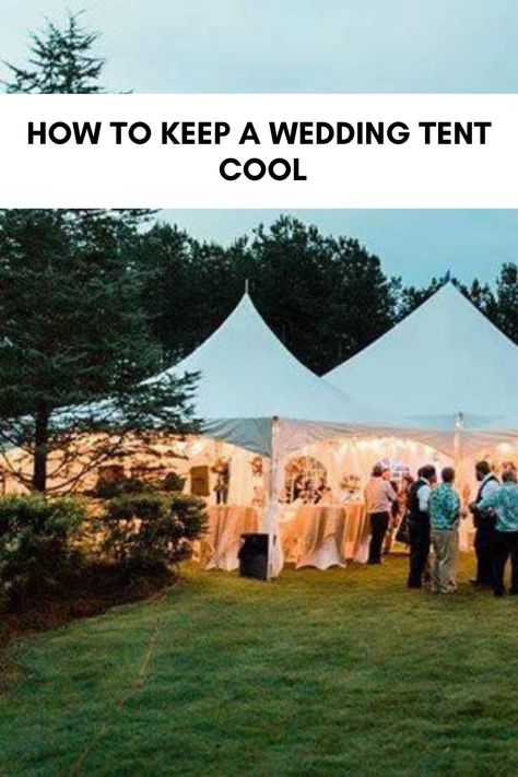 Outdoor weddings are beautiful, but there’s definitely an element of danger. Either the weather is gorgeous and exactly what everyone was hoping for, or the exact opposite. And temperature plays an important role in that success, too. Knowing how to keep a wedding tent cool when the heat is oppressively warm is vital. Wedding Tents, Ventilation Fans, Going To Rain, Event Tent, Wedding Tent, Outdoor Weddings, Outdoor Tent, Tent Wedding, Party Tent