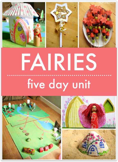 Fairy Week Preschool, Fairies Preschool Theme, Fairy Camp Ideas, Fairy Activities Preschool, Fairies Eyfs, Fairies Preschool Activities, Mythical Creature Crafts, Fairy Activities For Kids, Fairy Unit Study