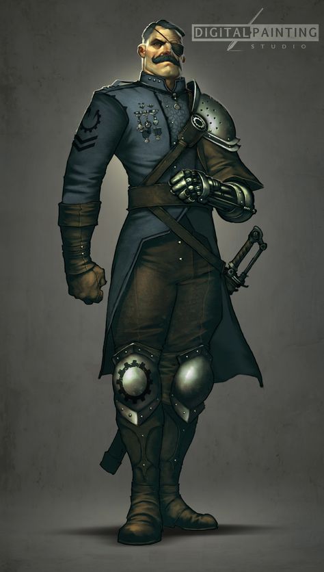 Steampunk General, Steampunk Character Art, Sci Fi Character Art, Steampunk Character, Steampunk Characters, Pathfinder Character, Learn How To Paint, Warhammer Art, Cyberpunk Character