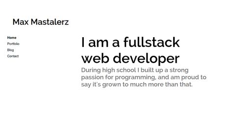 website design - Critique: A very simple portfolio site. White space friendly. How can it be better? - Graphic Design Stack Exchange Simple Website Portfolio Design, Writer Portfolio Website, Personal Portfolio Website Web Developer, Full Stack Developer Portfolio Website Design, Video Editor Portfolio Website, Portfolio Website Design Inspiration, Simple Portfolio, Portfolio Website Design, Portfolio Site