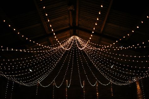 Fairy Light Canopy - Caro Weiss Photography | Rustic Barn Winter Wedding at Kinkell Byre near St Andrews in Scotland | Jenny Packham Esme Gown | Navy No. 1 Jenny Packham Bridesmaid Dresses | Groom in Kilt Winter Wedding Backdrop, Wood Backdrop Wedding, Fairy Light Canopy, Gown Bridesmaid Dresses, Fairy Light Backdrops, Reception Stage Decor, Christmas Backdrops For Photography, Wedding Reception Lighting, Small Backyard Wedding