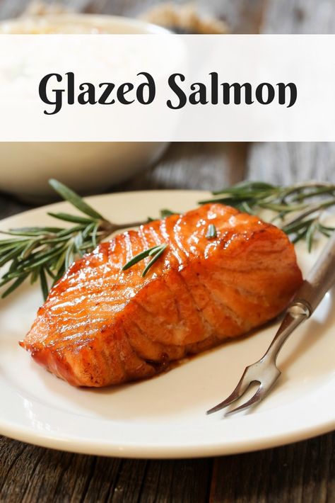 Glazed Broiled King Salmon Recipe - My DairyFree GlutenFree Life Fish Recipes Dairy Free, King Salmon Recipe, Maple Glazed Salmon, Broiled Salmon, Vegetarian Meal Plan, King Salmon, Easy Fish Recipes, Spicy Salmon, Fish Recipes Healthy