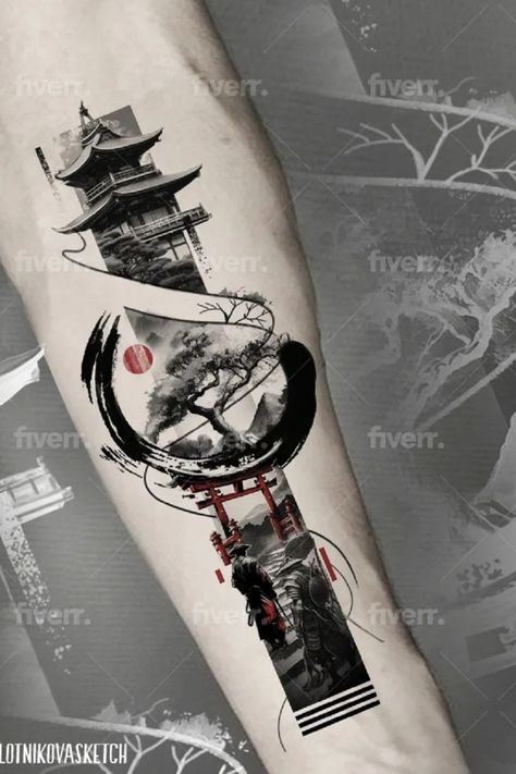 A captivating abstract graphic fine line tattoo design showcasing intricate details and unique artistic expression. Let's create a tattoo that embodies your individuality and love for abstract art! Ikigai Tattoo, Fine Line Tattoo Design, Line Tattoo Design, Fine Line Tattoo Designs, Line Tattoo Designs, Red Tattoo Ideas, Japanese Tattoos For Men, Colour Tattoo For Women, Running Tattoo