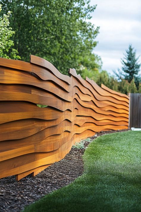 Fence Garden Ideas, Wooden Fence Ideas, Diy Backyard Fence, Wood Fences, Privacy Fence Designs, Fencing Ideas, Walled Garden, Fence Ideas, Backyard Fences