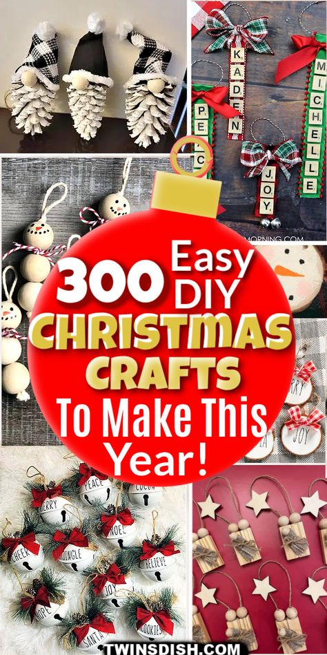 Xmas Decs Ideas, Christmas Ideas For Craft Shows, Christmas Ideas To Make And Sell, Diy Christmas Gifts Train, Funny Christmas Crafts For Adults, All Things Christmas Craft Ideas, Easy Inexpensive Christmas Crafts, Christmas Crafts For Work Party, Easy Crafts To Give As Gifts