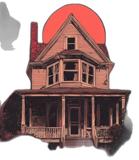 Architecture Illustration, Vintage Horror, House Architecture, Premium Design, Haunted House, Architecture House, Design Resources, Forest, Architecture