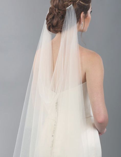 Bel Aire Bridal Veils V7339C - Watteau Drape Cathedral Soft Luxe Tulle Veil Draped Veil, Bohemian Veils, Drape Veil, Boho Veils, Draping Wedding, Wedding Hair Side, Fingertip Veil, Blusher Veil, Tulle Veils