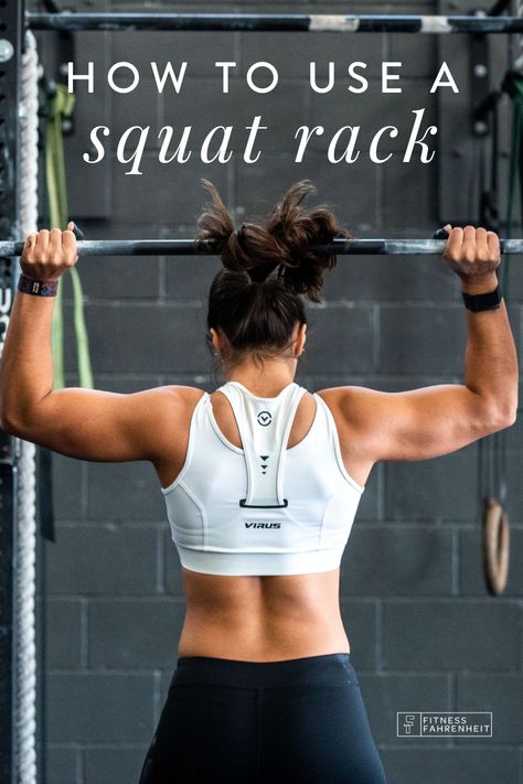 How To Use Squat Rack, Weight Rack Workouts For Women, Squat Bar Workout, Squat Rack Workout For Women, Squat Rack Workout, Weightlifting Routine, Bench Workout, Working Out At Home, Best Workout Plan