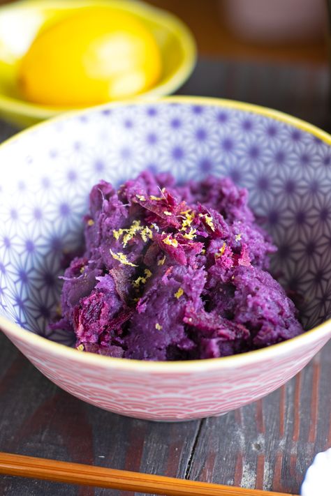 Japanese Mashed Potatoes Japanese Purple Sweet Potato Recipe, Japanese Sweet Potato Recipe, Japanese Purple Sweet Potato, Purple Potato Recipes, Japanese Sweet Potatoes, Newest Recipes, Okinawan Sweet Potato, Recipe Thanksgiving, Orange Sweet Potatoes