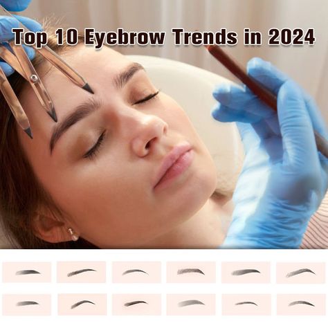 Top 10 Eyebrow Trends in 2024 Current Eyebrow Trend, 2024 Eyebrow Trends, Eyebrow Trends, Perfect Eyebrow Shape, Permanent Makeup Machine, Tattoo Power Supply, Beauty Tricks, Tattoo Needles, Tattoo Kits