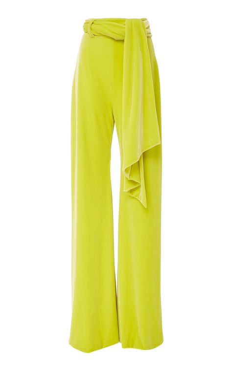 Velvet Wide Leg Trouser by BRANDON MAXWELL Now Available on Moda Operandi Cloth Collection, Boujee Outfits, Mens Casual Outfits Summer, Yellow Pants, Brandon Maxwell, Velvet Trousers, Causual Outfits, Fashion Design Sketches, Modest Fashion Outfits