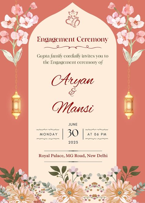 Engagement ceremony invitation card Sagai Ceremony Invitation Card, Ring Ceremony Invitation Cards, Ring Ceremony Invitation Cards Template, Engagement Invitation Cards Creative, Diy Invitation Cards Handmade, Engagement Invitation Message, Indian Engagement Invitation, Engagement Ceremony Invitation Card, Ring Exchange Ceremony