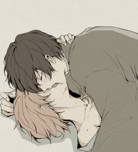 Trapped In A Box Anime Couple, I Love Sleeping Pfp, Top Chuuya X Bottom Dazai, Dazai X Chuuya, Bakugou Manga, Dazai Bungou Stray Dogs, Bongou Stray Dogs, Stray Dogs Anime, Anime Kiss