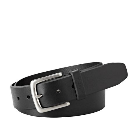 Fossil Joe Belt MB1252 | FOSSIL® Dr Accessories, Casual Leather Belt, Joe Black, Dr Wardrobe, Leather Belts Men, Casual Belt, Mens Black Leather, Dr Closet, Black Leather Belt