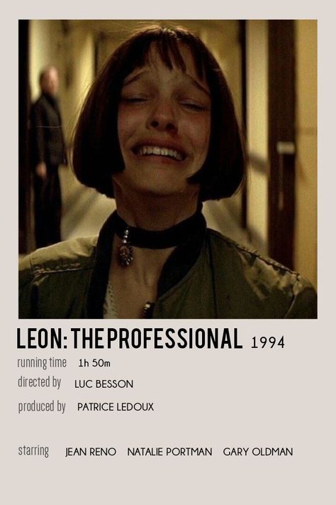 Natalie Portman Movie Posters, Leon Movie Poster, Jean Reno Natalie Portman, Natalie Portman Movies, Film Stickers, Luc Besson, Jean Reno, Movie Card, Movies List