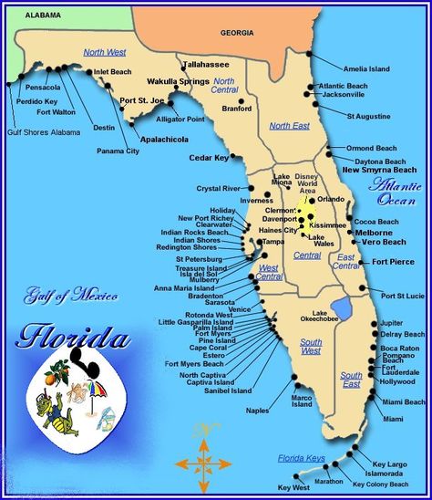 Florida Gulf Coast Map Gulf Coast Beaches, Florida Gulf Coast, Boundary Waters, Florida Destinations, Gulf Shores Alabama, Base Jumping, Florida City, Usa Beaches, Map Of Florida