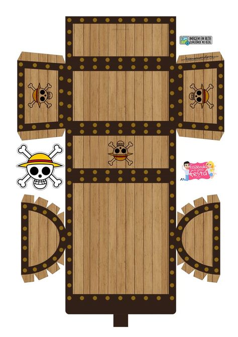 One Piece Papercraft Template, One Piece Diy Crafts, One Piece Crafts, One Piece Gift Ideas, Papercraft One Piece, One Piece Stickers, One Piece Party, Diy Pirate, One Piece Birthdays