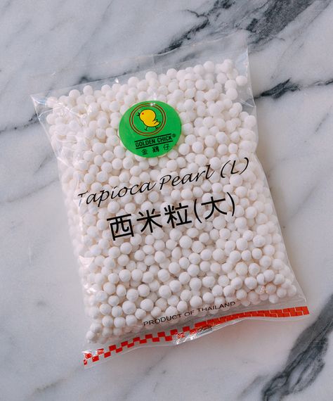 Detailed post on how to cook tapioca pearls for use in bubble tea and desserts. These instructions are for dried tapioca pearls, not the quick-cooking kind! Source: thewoksoflife.com Small Tapioca Pearls Recipe, Matcha Deserts, Tapioca Pearls Recipe, Cook Tapioca Pearls, Bubble Tea Tapioca Pearls, How To Make Boba, Sago Recipes, Tapioca Recipes, Tapioca Pearl