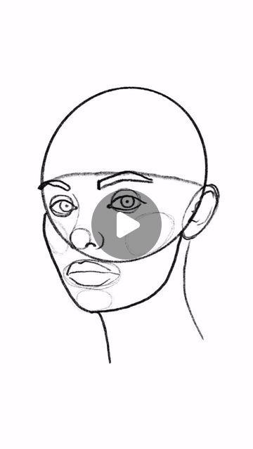 Mark Liam Smith on Instagram: "Draw 3/4 view 👩‍🦳 Easy step-by-step lesson for beginners on how to draw a face in a 3/4 view. #drawinglesson #howtodraw" How To Draw The Face Step By Step, How To Draw A 3/4 Face, Faces Tutorial, Draw A Face, Painting Hacks, Tutorials Drawing, Drawing Faces, Face Sketch, February 1